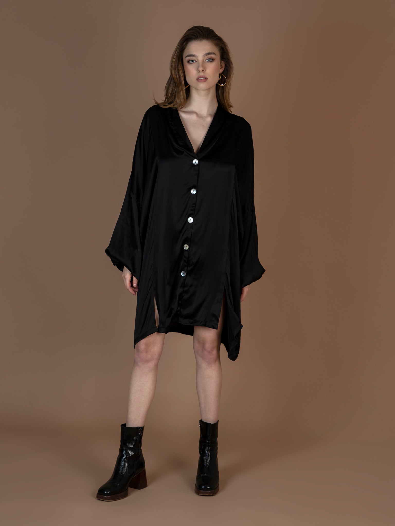 Black Shirt Dress