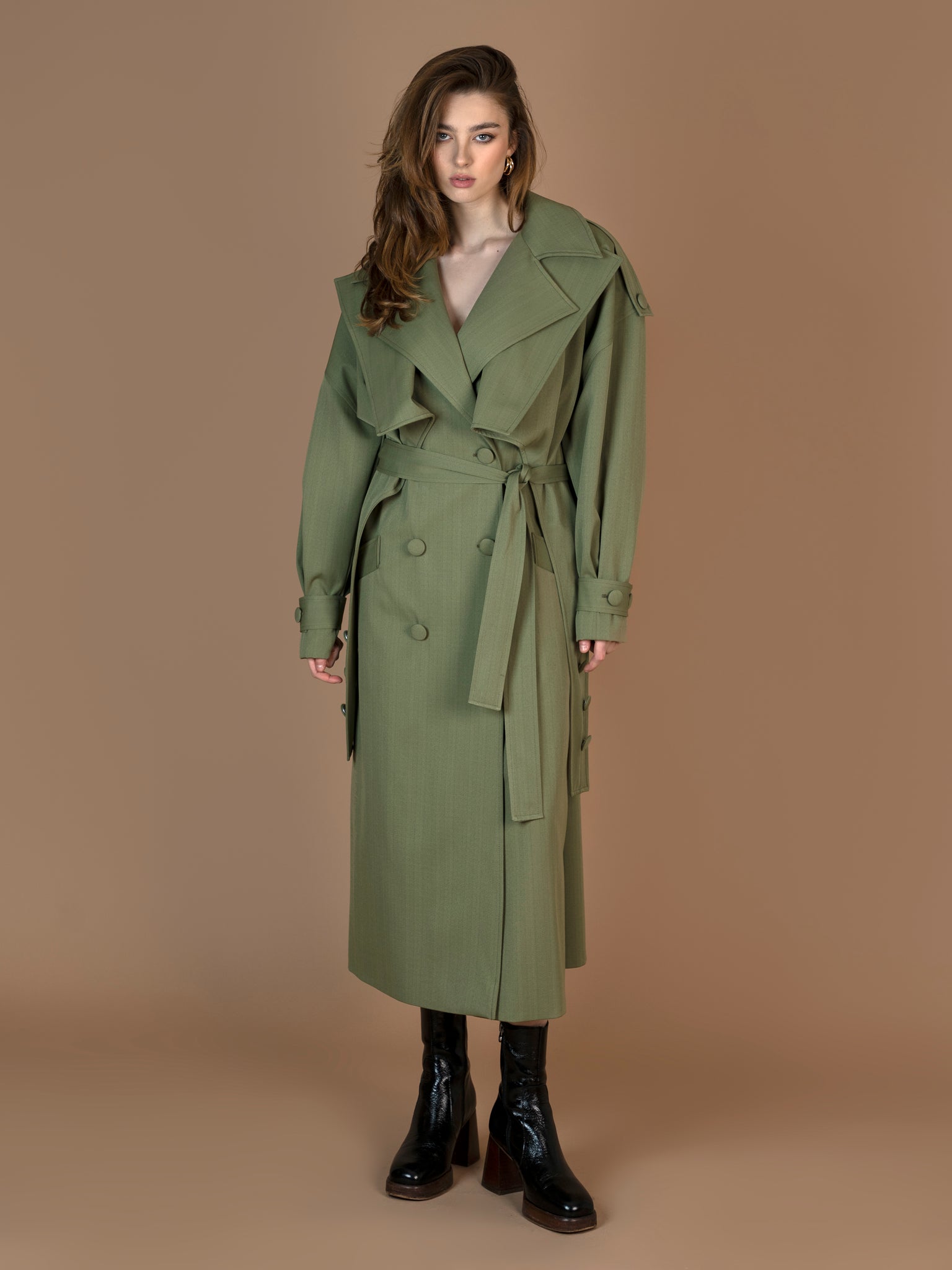 Green Trench Coat